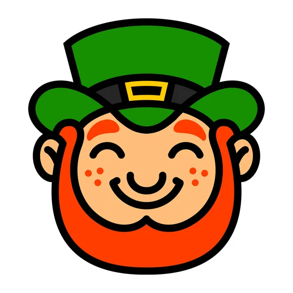 Gelukkige kabouter St. Patrick's Day karakter cartoon vectorillustratie — Stockvector
