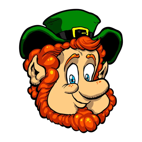 Lucky leprechaun st. patrick 's day charakter vektor cartoon illustration — Stockvektor