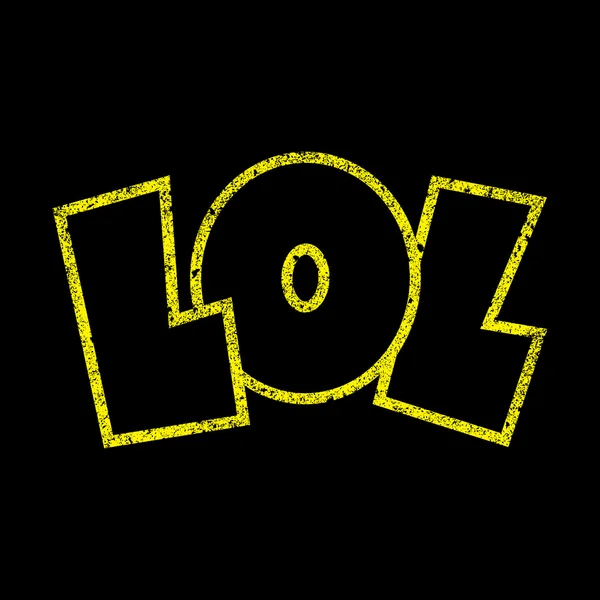 Lol Laugh Out Loud grafische tekst lettertype belettering vector pictogram — Stockvector