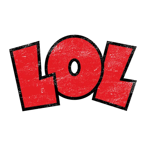 LOL Laugh Out Loud Graphic Text Font Lettering vector icon — Stock Vector