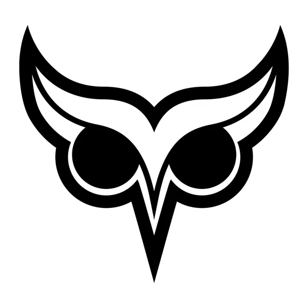 Ícone de vetor de ave sábia coruja — Vetor de Stock