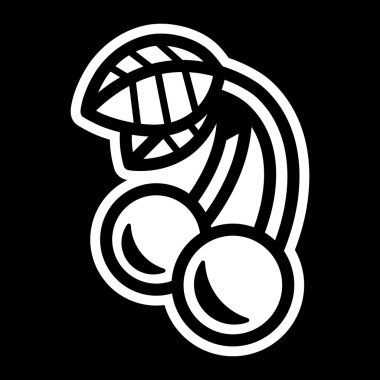 Kiraz meyve vektör simgesi