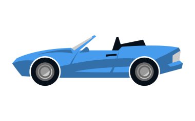 Convertible Sports Car vector icon clipart