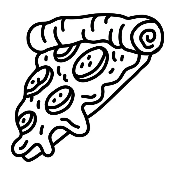 Pizza snijvector pictogram — Stockvector