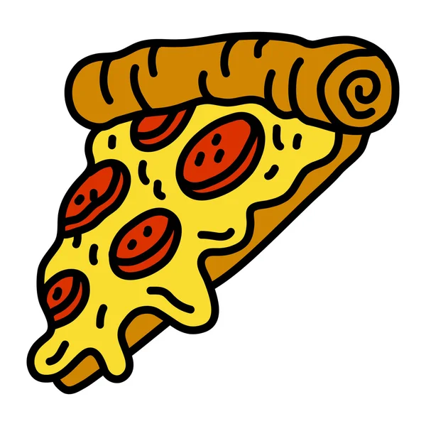 Pizza snijvector pictogram — Stockvector