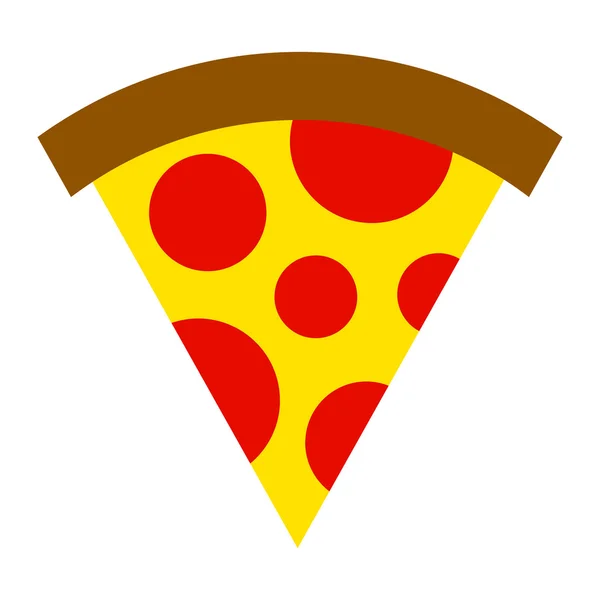 Pizzaschnittvektorsymbol — Stockvektor