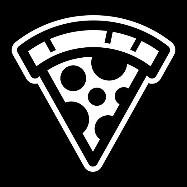 Pizza dilimi vektör simgesi — Stok Vektör
