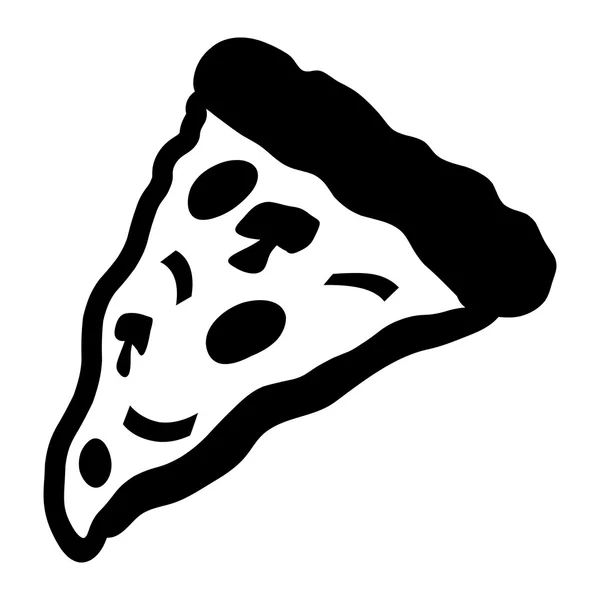 Pizza snijvector pictogram — Stockvector