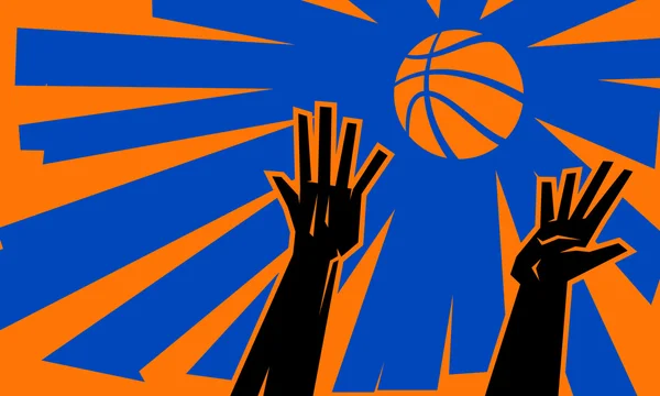 Basketbol eller atlama top vektör simgesi