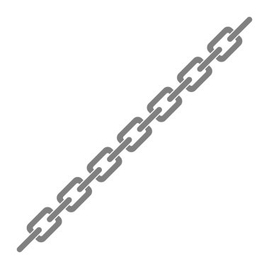 Metal zincir vektör simgesi
