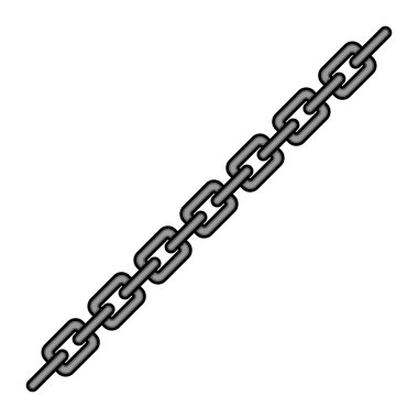 Metal zincir vektör simgesi