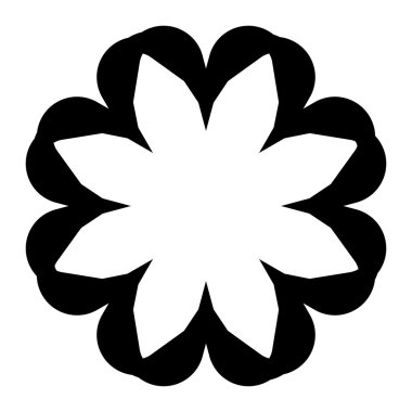 Çiçek bitki vektör simgesi