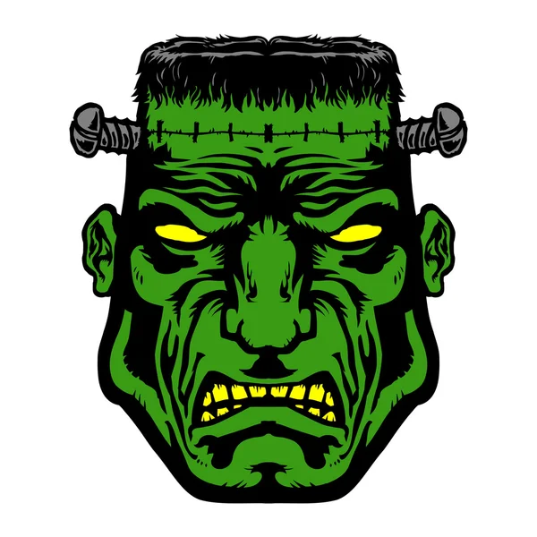 Frankenstein halloween monster charakter vektor icon — Stockvektor