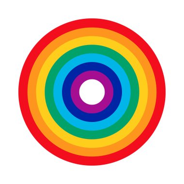 Gökkuşağı renkleri vektör simgesi