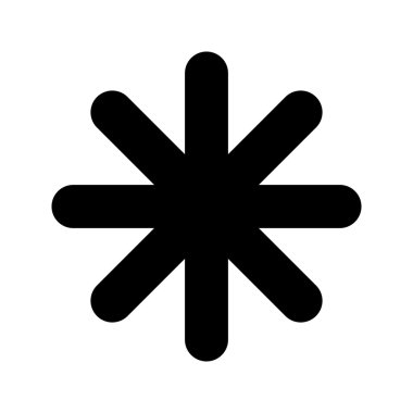 Yuvarlak yıldız yıldız vektör simgesi