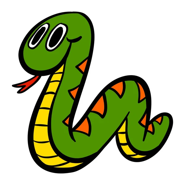 Snake Cartoon vector icon — Stock Vector