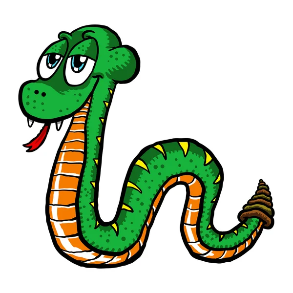 Snake Cartoon vector icon — Stock Vector