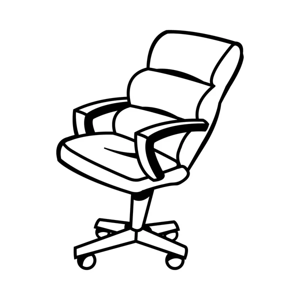 Office Chair Vector Illustration — Stock Vector