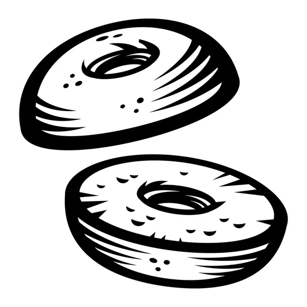 Bagel vector pictogram — Stockvector