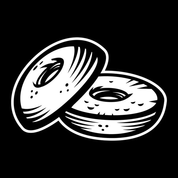 Icône vectorielle Bagel — Image vectorielle