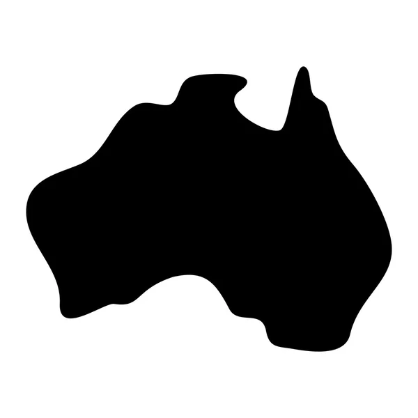 Australia Map Shape Country Geography vector icon — Stock Vector