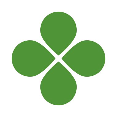 Şanslı dört yapraklı yonca.