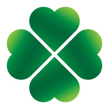 Şanslı dört yapraklı yonca.