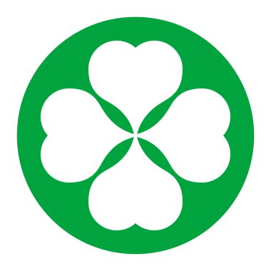 Şanslı dört yapraklı yonca.