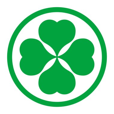 Şanslı dört yapraklı yonca.