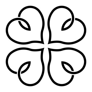 Şanslı dört yapraklı yonca.