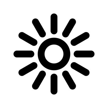Güneş vektör simgesi