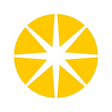 Güneş vektör simgesi