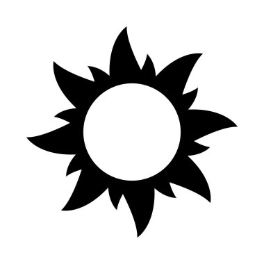 Güneş vektör simgesi