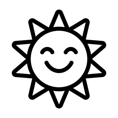 Güneş vektör simgesi