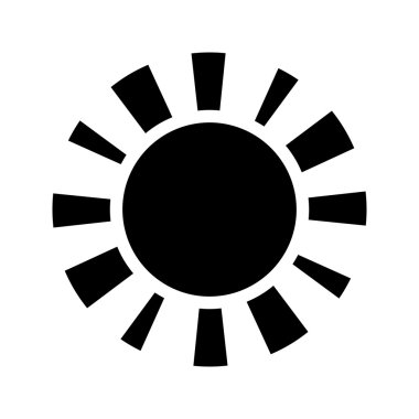 Güneş vektör simgesi