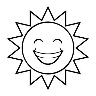 Güneş vektör simgesi