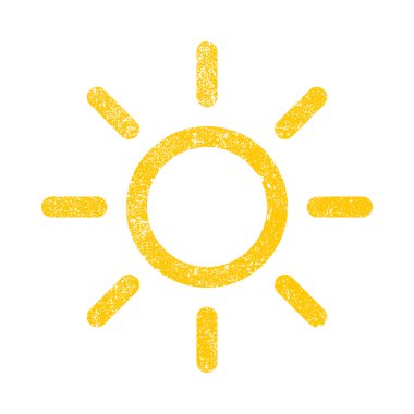 Güneş vektör simgesi