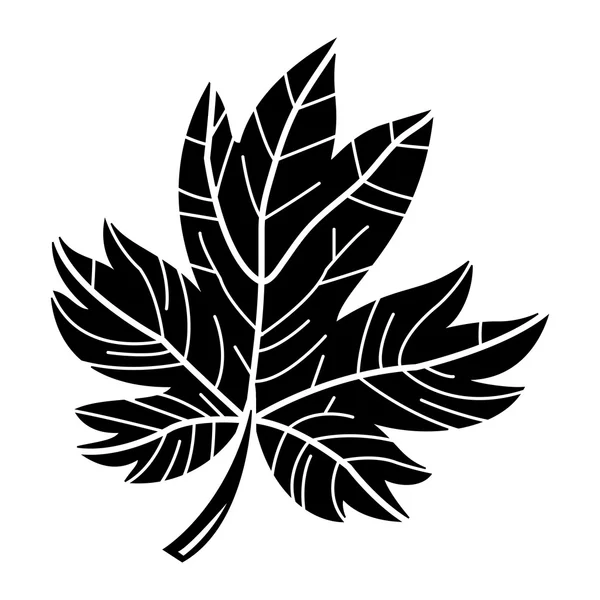 Icona vettoriale Maple Leaf — Vettoriale Stock