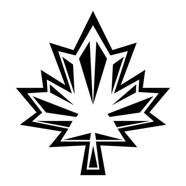 Maple Leaf vektor ikon — Stock vektor