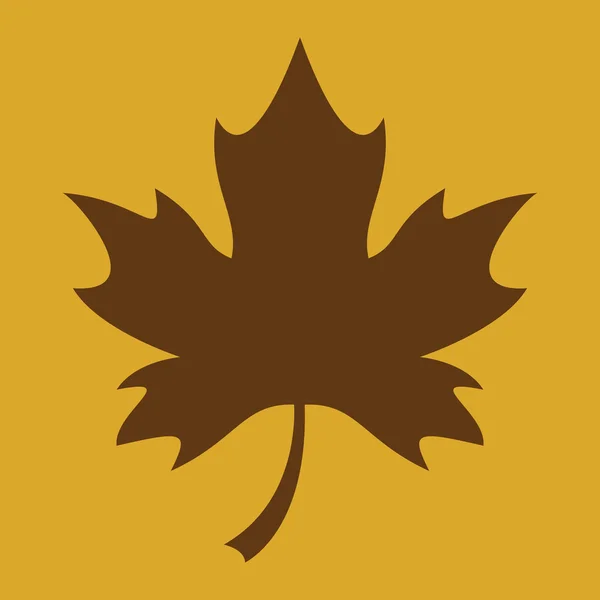 Maple Leaf Vector Icon — Stock Vector