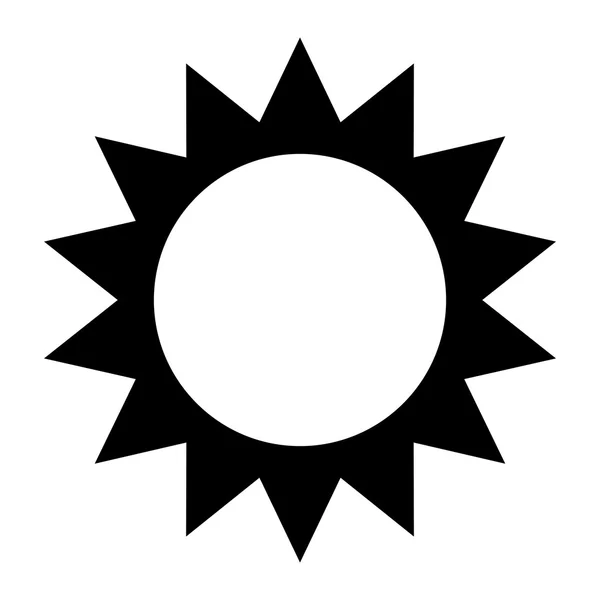 Icône du vecteur soleil — Image vectorielle