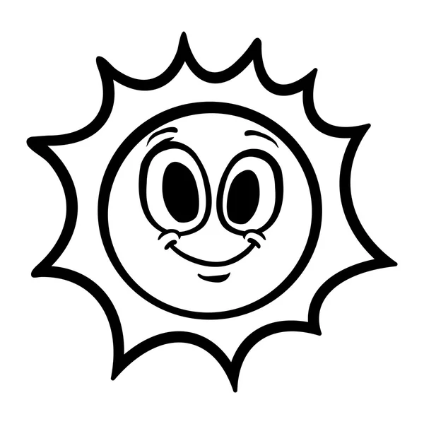 Иконка вектора солнца — стоковый вектор