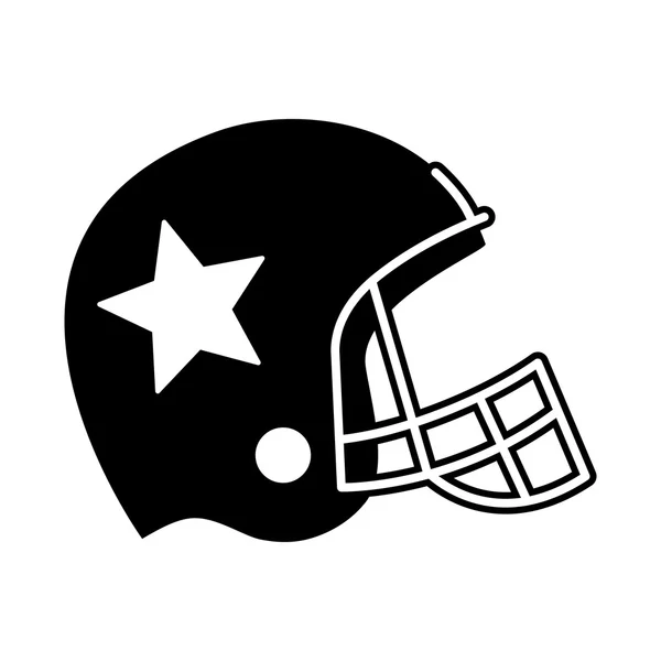 Casco de fútbol vector icono — Vector de stock