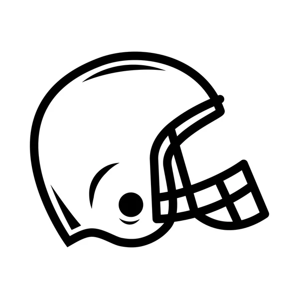 Fußball-Helm-Ikone — Stockvektor