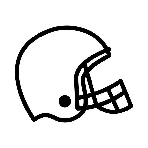 Voetbal helm vector pictogram — Stockvector