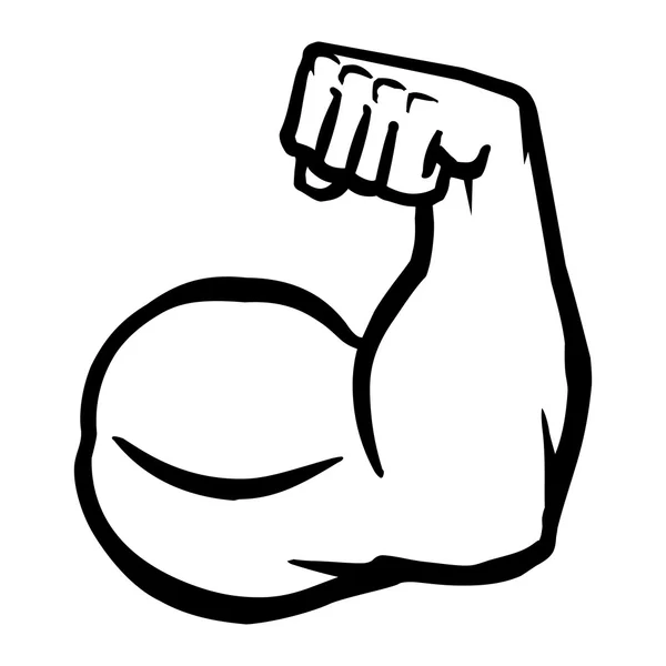 Biceps Flex Arm Vector Icon — Stockvector