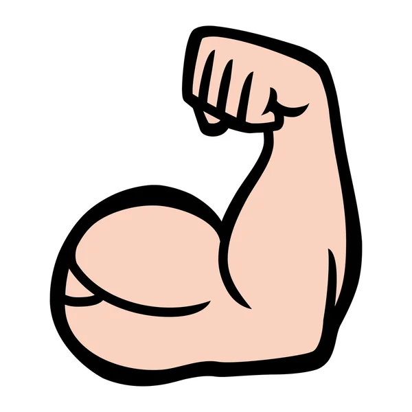 Biceps Flex แขนเวกเตอร์ไอคอน — ภาพเวกเตอร์สต็อก