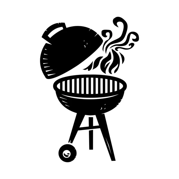 Barbekü vektör simgesi
