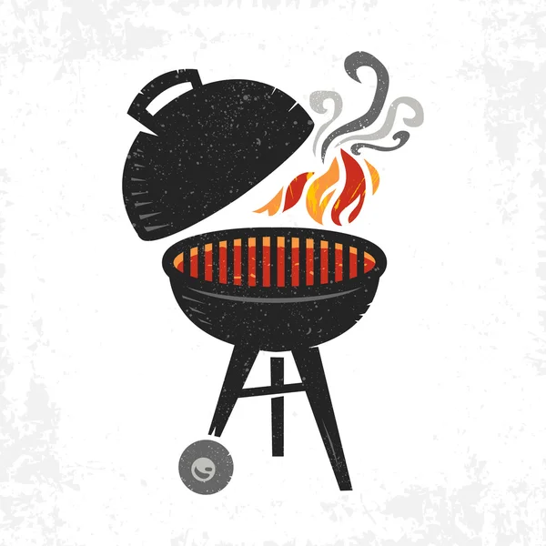 Barbekü vektör simgesi