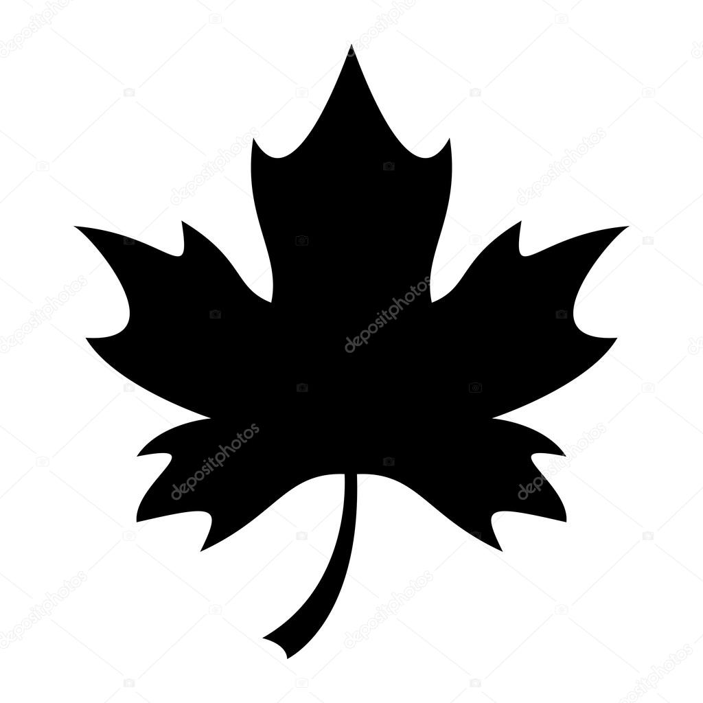 Maple Leaf Vector Icon Stock Vector by ©briangoff 99821204